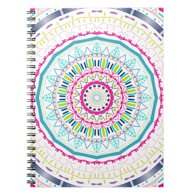 colourful mandala notebook (Front)