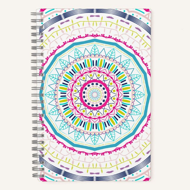 colourful mandala notebook (Front)