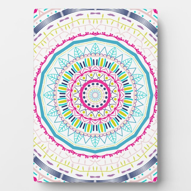 colourful mandala plaque (Front)