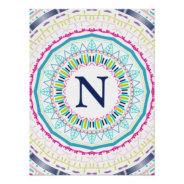 colourful mandala poster (Front)