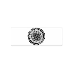 colourful mandala self-inking stamp