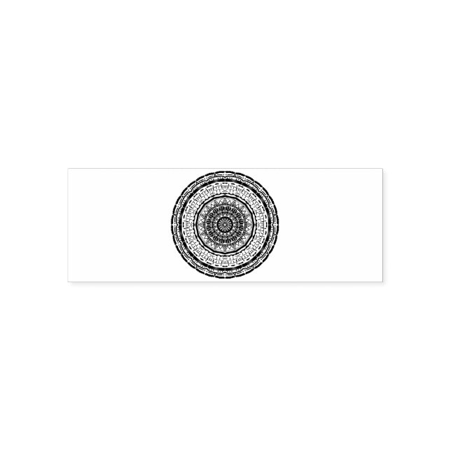 colourful mandala self-inking stamp (Design)