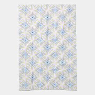 Colourful Mandala Starburst Pattern Tea Towel