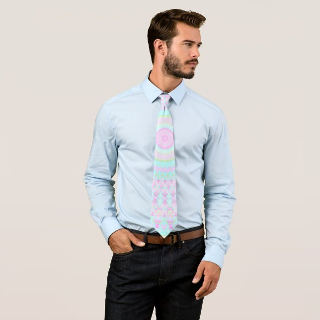 Colourful Mandala Tie (In Situ)