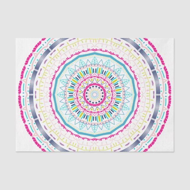 colourful mandala tissue paper (Front)