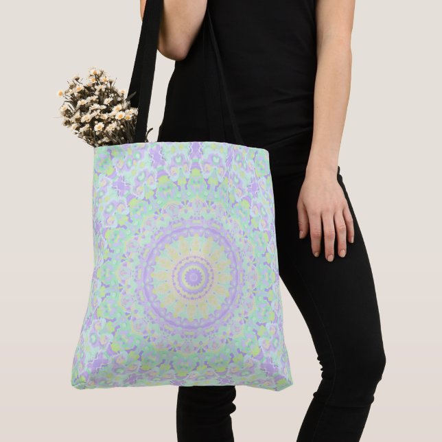 Colourful Mandala Tote Bag (Close Up)