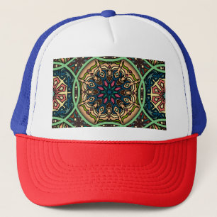 Colourful Mandala: Vintage Floral Hand Drawn Trucker Hat
