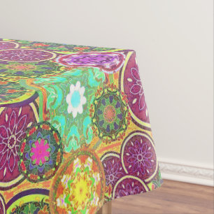 Colourful Mandalas Tablecloth