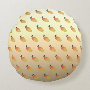 Colourful Mango Pattern Round Cushion