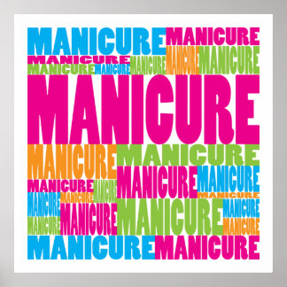 Colourful Manicure Poster