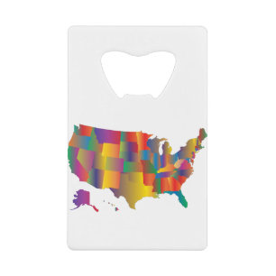 Colourful Map of America