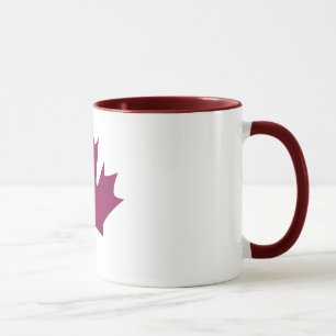colourful maple leaf - mugs
