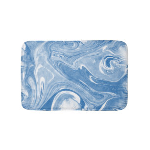 Colourful Marble Art Pattern. Bath Mat