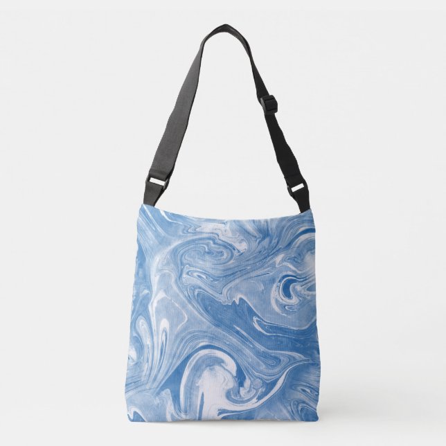 Colourful Marble Art Pattern. Crossbody Bag (Front)