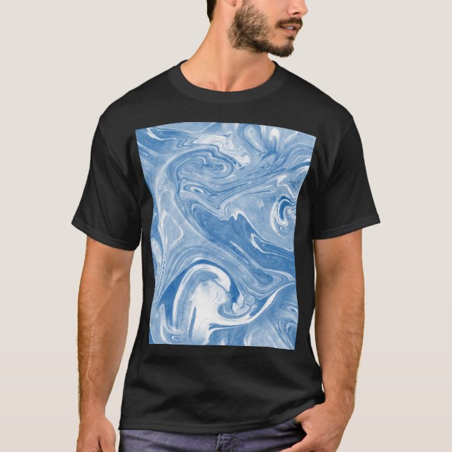 Colourful Marble Art Pattern. T-Shirt (Front)