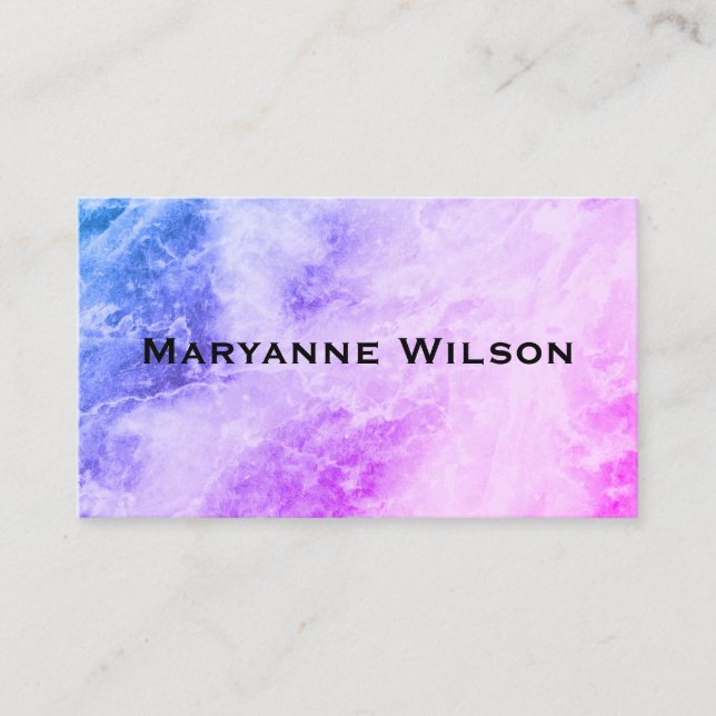 Colourful Marble Business Card (Front)