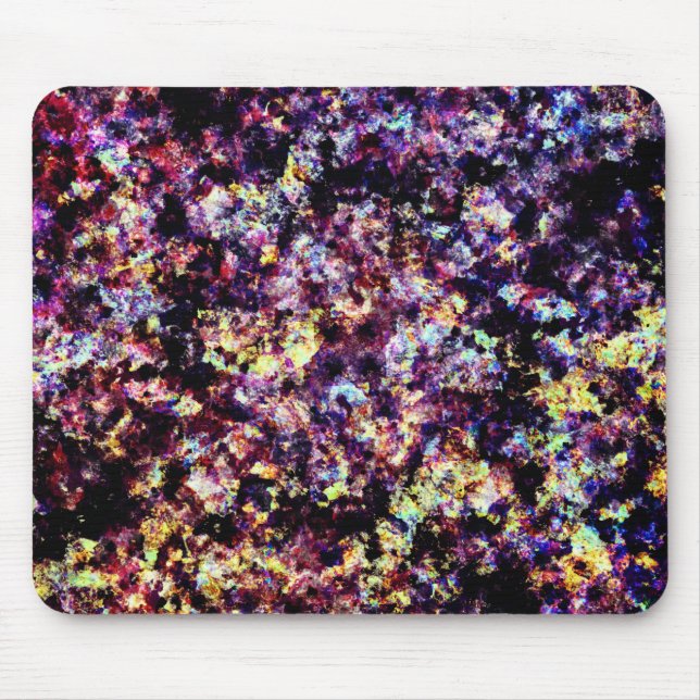 Colourful Marble Flakes Pattern Mouse Mat (Front)