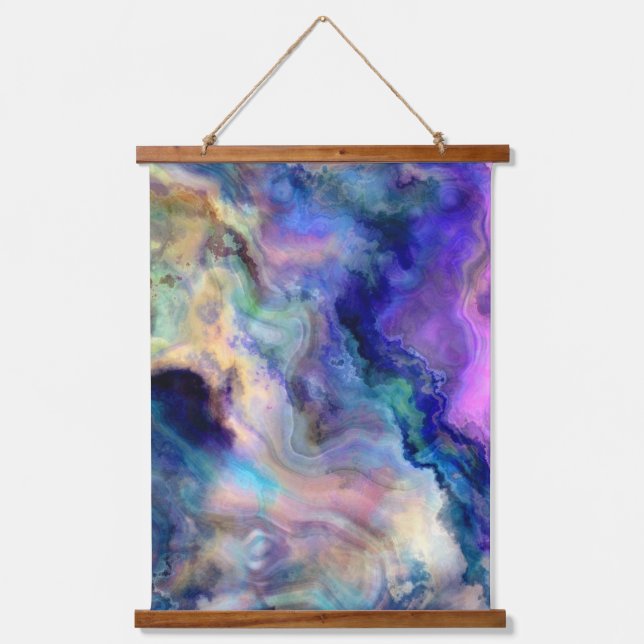 Colourful marble hanging tapestry (Front)