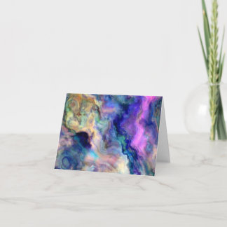 Colourful marble holiday card