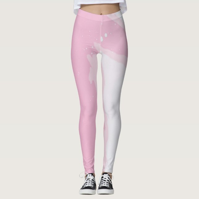 Colourful marble Leggings (Front)