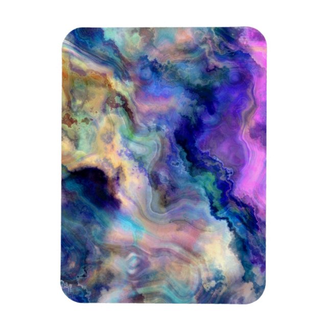 Colourful marble magnet (Vertical)