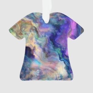 Colourful marble ornament