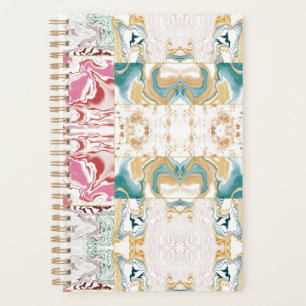 Colourful marble pattern planner