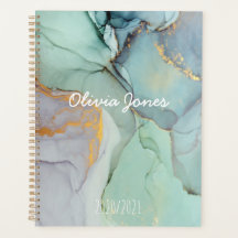 Colourful Marble Personalised Planner
