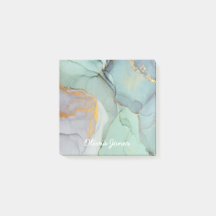 Colourful Marble Personalised Post-Its