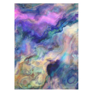colourful marble tablecloth