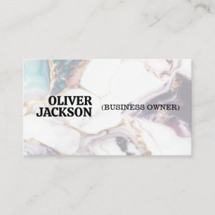 Colourful Marble Texture Background Business Card