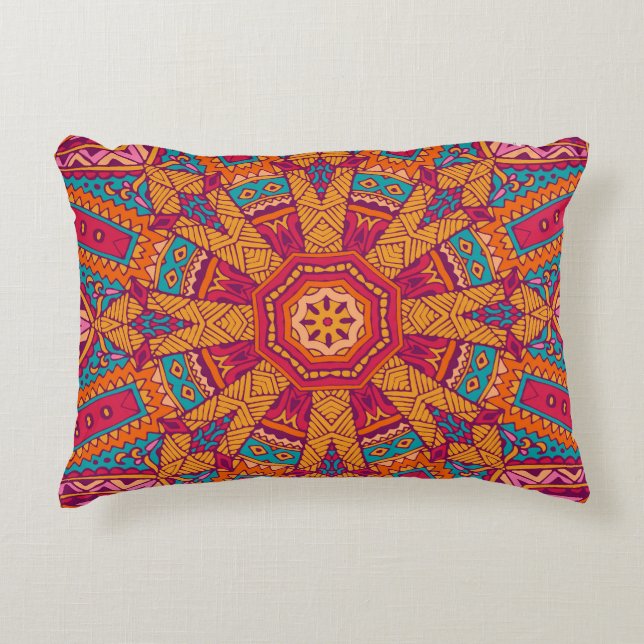 Colourful marble texture, high-resolution interior decorative cushion (Front)