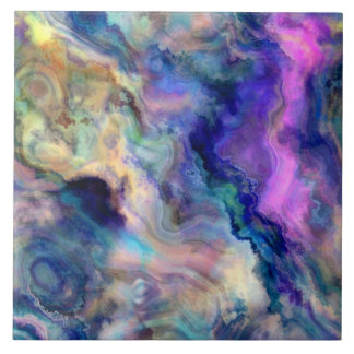Colourful marble tile