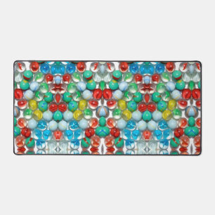 Colourful Marbles Artistic Photo Design Desk Mat