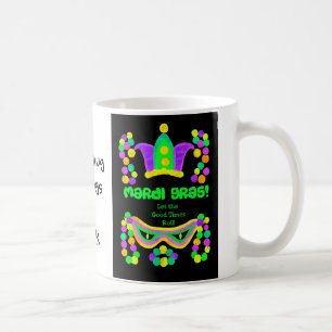 Colourful Mardi Gras Coffee Mug to Personalize