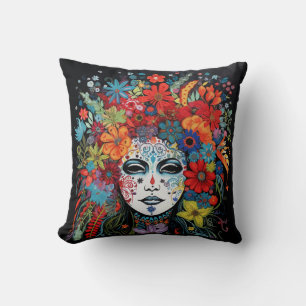 Colourful Mardi Gras Cushion
