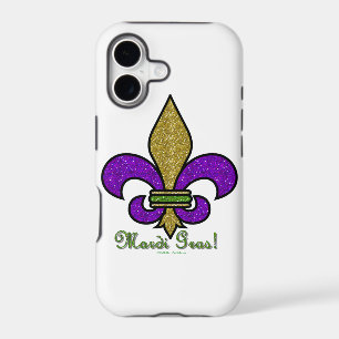 Colourful Mardi Gras Fleur De Lis