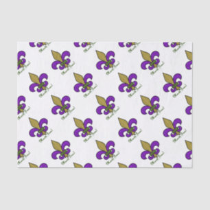 Colourful Mardi Gras Fleur De Lis Tissue Paper