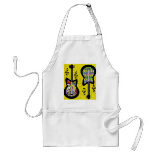 Colourful Mardi Gras Guitars Standard Apron