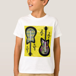 Colourful Mardi Gras Guitars T-Shirt