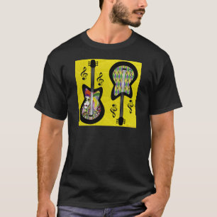 Colourful Mardi Gras Guitars T-Shirt