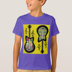 Colourful Mardi Gras Guitars T-Shirt