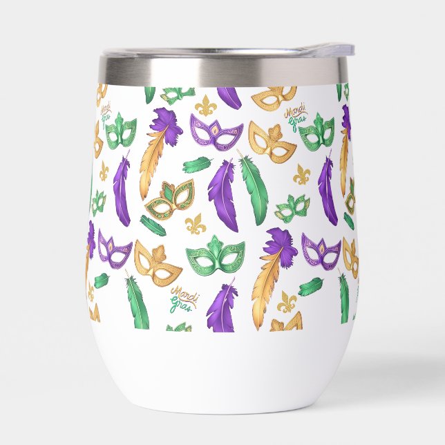 Colourful Mardi Gras patterned  (Left)