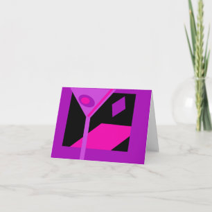 Colourful Martini Cocktail Invite