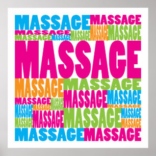 Colourful Massage Poster