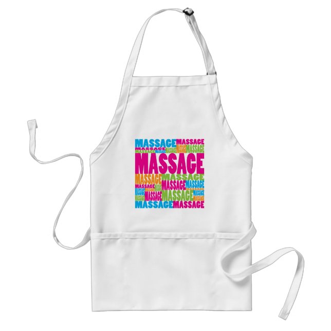 Colourful Massage Standard Apron (Front)