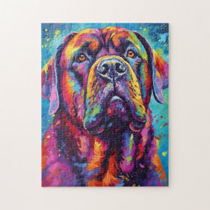 Colourful Mastiff Jigsaw Puzzle