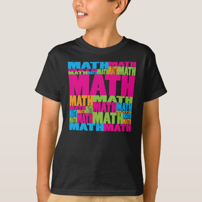 Colourful Math T-Shirt (Front)