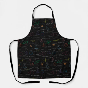 Colourful Mathematics Equations Math Formulas  Apron
