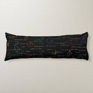 Colourful Mathematics Equations Math Formulas  Body Cushion